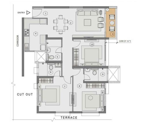 TVS Emerald Sathanur Location