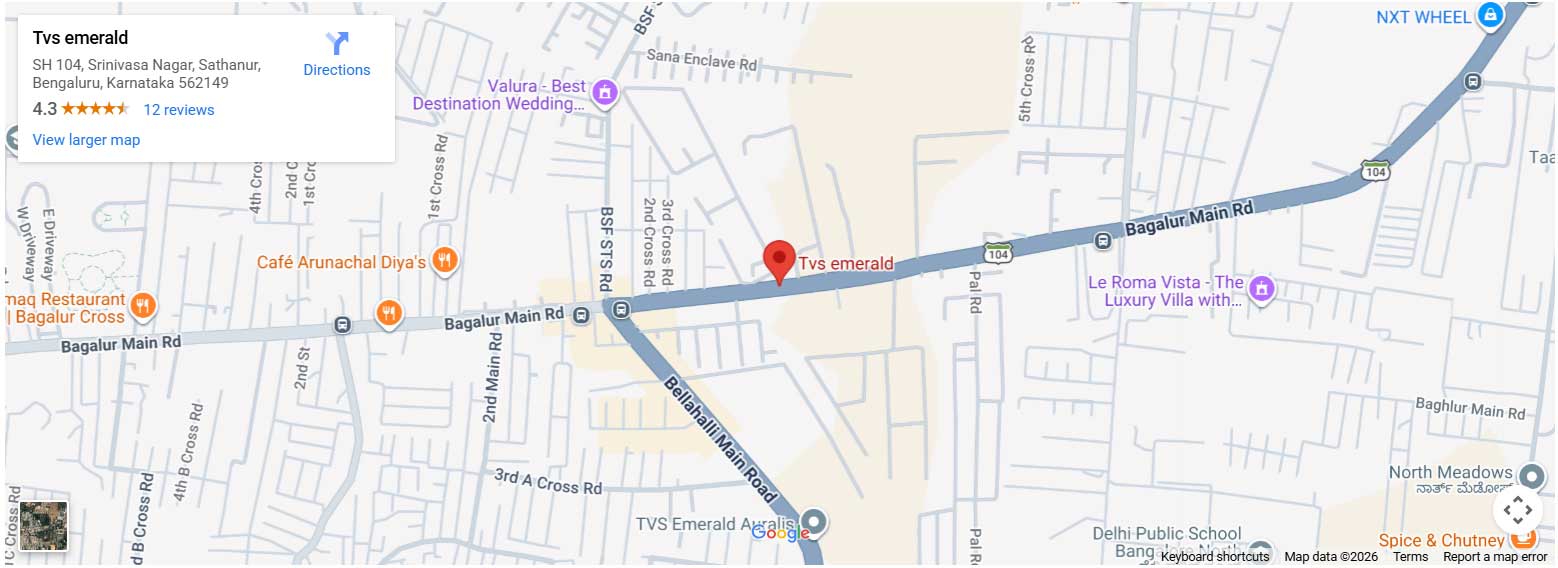 TVS Emerald Sathanur Location